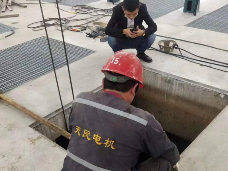 外圍工程維修現場